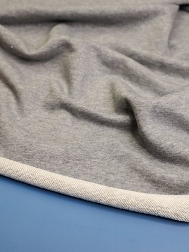 Preview: Baumwoll Sweat - melange - mid grey - Mind the Maker