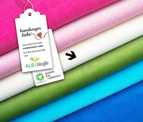 Bio Cord Nicki - A17 meringa - Hamburger Liebe - Albstoffe
