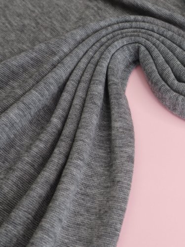 Merino Strick Jersey mit TENCEL™ - Miles - grey melange - MeetMilk