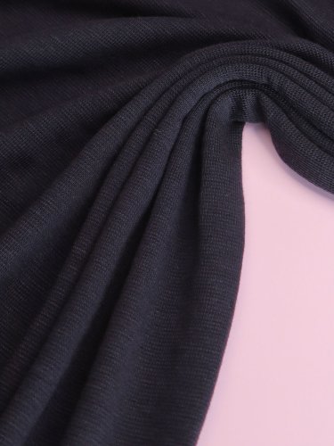 Merino Strick Jersey mit TENCEL™ - Miles - deep dark blue - MeetMilk