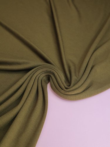 Preview: Merino Strick Jersey mit TENCEL™ - Miles - matcha - MeetMilk