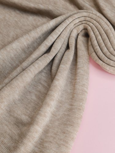 Merino Strick Jersey mit TENCEL™ - Miles - hazel melange - MeetMilk