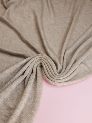 Preview: Merino Strick Jersey mit TENCEL™ - Miles - hazel melange - MeetMilk