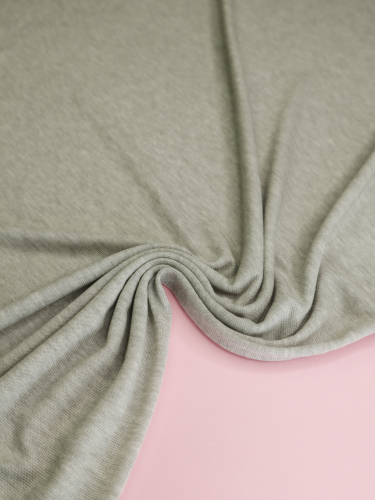 Preview: Merino Strick Jersey mit TENCEL™ - Miles - sage melange - MeetMilk