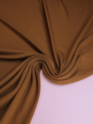 Preview: Merino Strick Jersey mit TENCEL™ - Miles - spicy ginger - MeetMilk