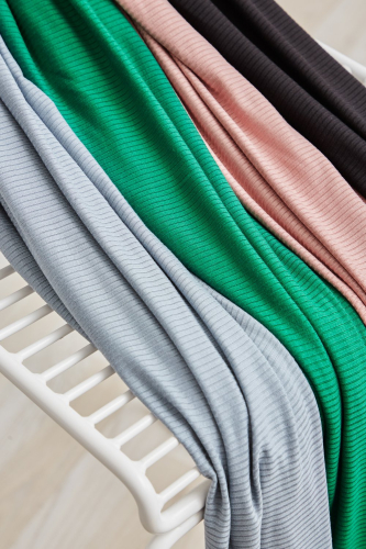 Preview: RESTSTÜCK 1,60m !!! - Derby Ribbed Jersey mit TENCEL™ - puff - MeetMilk
