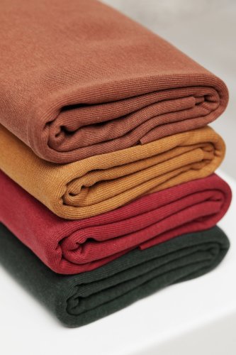 Preview: RESTSTÜCK 0,40m !!! - Fine Rib Jersey mit TENCEL™ - pecan - meetMilk