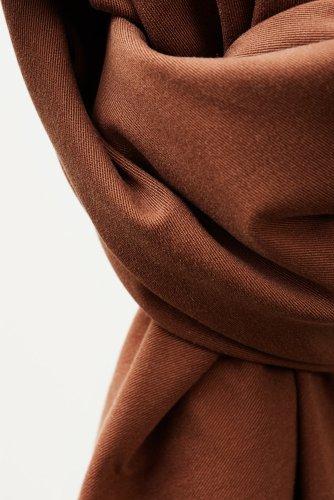 RESTSTÜCK 0,90m !!! - Soft Stretch Twill mit TENCEL™ - pecan - meetMilk