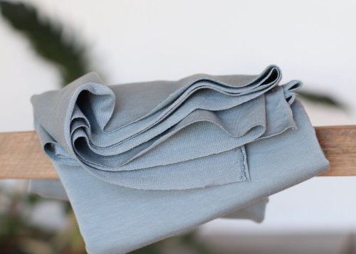 Preview: RESTSTÜCK 0,50m !!! - Light Terry Sweat mit TENCEL™ - sky - meetMilk