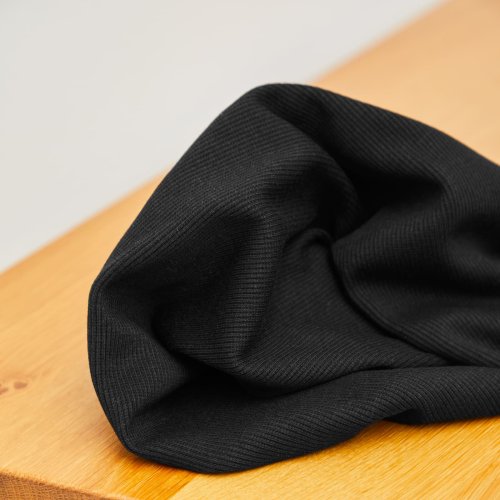 Bio Bündchen mit TENCEL™ Lyocell - Neva - 2x1Rib - black - MeetMilk