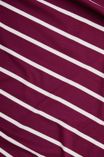 Preview: RESTSTÜCK 0,60m !!! - Nova Stripe mit TENCEL™ Modal - cherry/shell - meetMilk