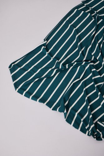 Preview: RESTSTÜCK 0,60m !!! - Nova Stripe mit TENCEL™ Modal - pond/shell - meetMilk