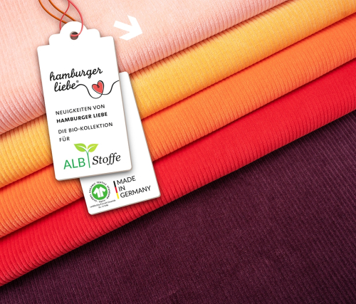 RESTSTÜCK 1,80m !!! - Bio Cord Nicki - A81 nude - Hamburger Liebe - Albstoffe