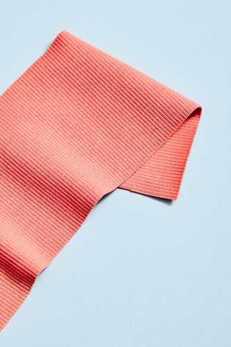 Bio Bündchen - 2x1 - Rib - coral crush - Mind the Maker