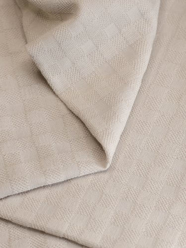 Bio Jacquard Jersey - Chess Knit - velvet fog - Mind the Maker