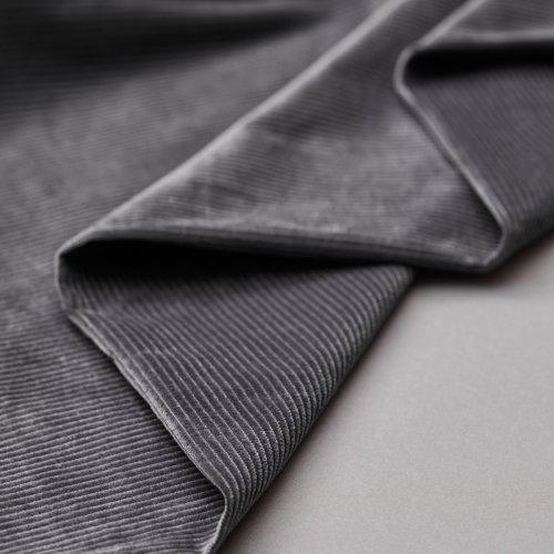 RESTSTÜCK 90cm !!! - Bio Cord - Kora - calm grey - Mind the Maker