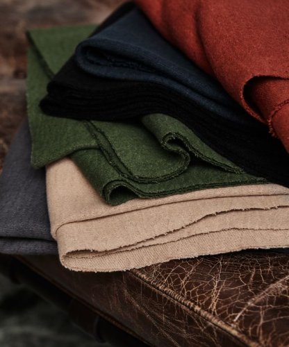 Preview: RESTSTÜCK 0,80m !!! - Bio Sweat - Woolen Mold - bottle green - Mind the Maker