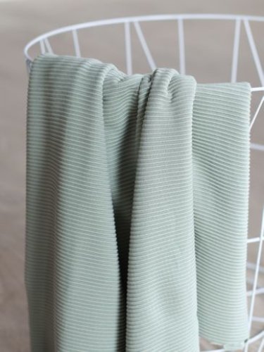 Self-Stripe Ottoman Knit mit LENZING™ ECOVERO™ Viskose - soft mint - meetMilk