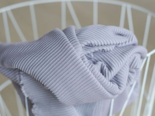 Self-Stripe Ottoman Knit mit LENZING™ ECOVERO™ Viskose - purple haze - meetMilk
