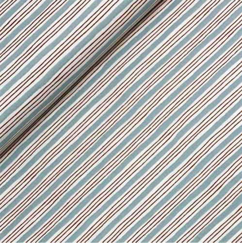 Baumwolle - Painterly Stripes - sky blue - Wallflower - Cotton and Steel