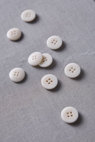 Knopf Corozo - Plain - 15mm - shell - meetMilk