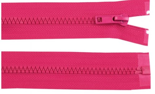 Reißverschluss - 70 cm - teilbar - pink