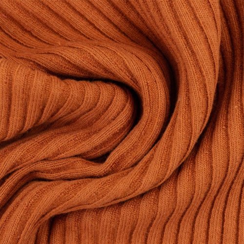 Rippbündchen - Strickschlauch - Heiko - terracotta - Swafing