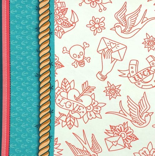 Preview: RESTSTÜCK 1,0m !!! - Bio Jersey - Sailor Simple - Col. 3 - Ahoy - Hamburger Liebe - Albstoffe