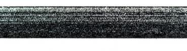 Glam Stripes - unelastisch 1,5 cm - Farbverlauf schwarz/silber Lurex
