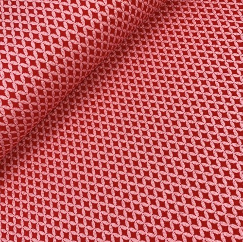 Bio Jacquard Jersey - 3D Shippou Knit - rosa scuro/flamme - Sakura - Hamburger Liebe - Albstoffe