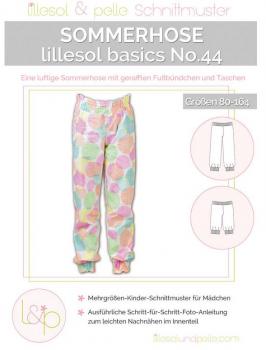 Papierschnittmuster - Sommerhose No. 44 - Kinder- Lillesol & Pelle
