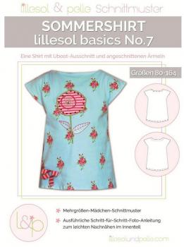 Papierschnittmuster - Sommershirt No. 7 - Kinder- Lillesol & Pelle