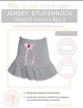 Papierschnittmuster - Jersey-Stufenrock No. 3 - Kinder- Lillesol & Pelle