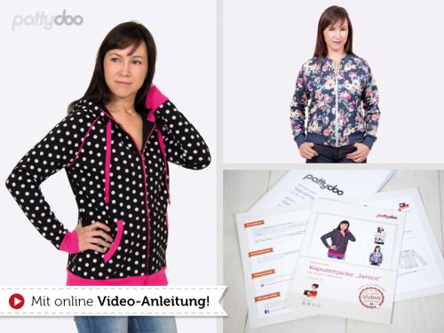 Papierschnittmuster - Janice - Kapuzenjacke - Damen - Pattydoo