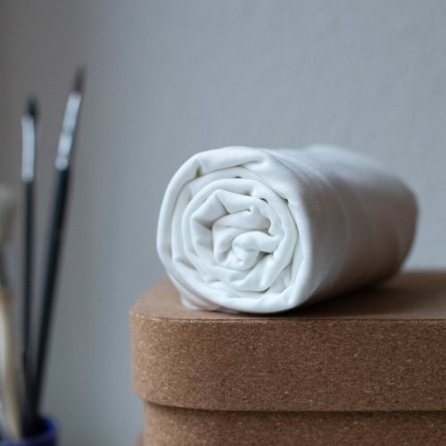 RESTSTÜCK 90cm !!! - Tencel - Stretch Jersey - bright white - MeetMilk