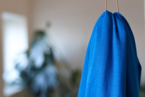 RESTSTÜCK 1,80m !!! - Viskose - Trim Knit - intense blue - Mind the Maker