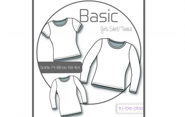 Papierschnittmuster -  Basic Tunika/Shirt - Kinder - Kibadoo