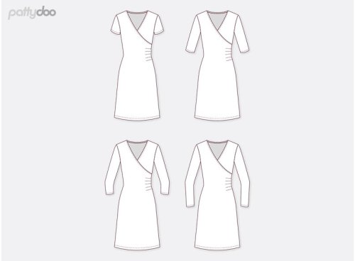 Papierschnittmuster - Violet - Jerseykleid - Damen - Pattydoo