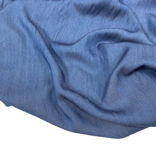 Viskose - jeans - mittelblau