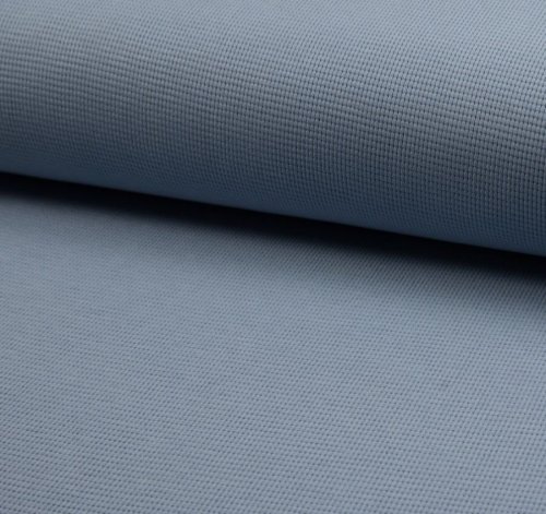 Strickjersey - Mini Waffel - dusty blue