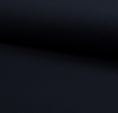 Strickjersey - Mini Waffel - navy
