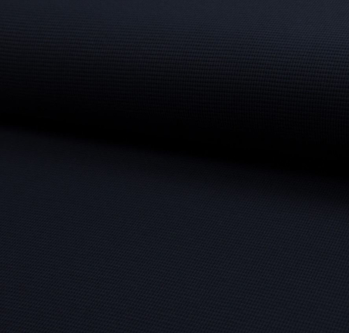 RESTSTÜCK 1,00m !!! - Strickjersey - Mini Waffel - navy