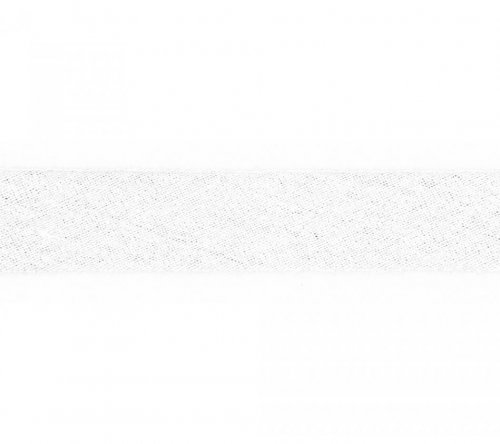 Schrägband - Musselin - 20mm - white
