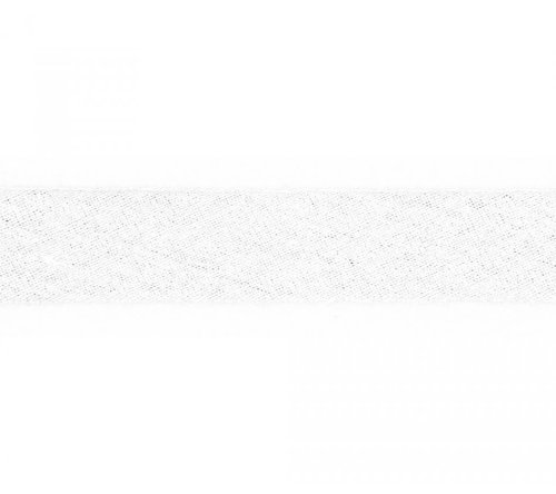 Schrägband - Musselin - 20mm - white