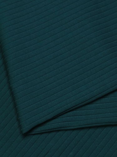 Preview: RESTSTÜCK 1,00m !!! - Bio Rib Jersey - Wide Derby - bottle green - Mind the Maker