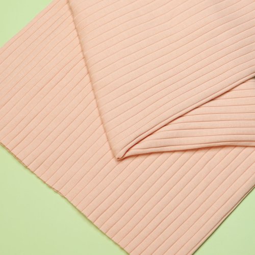 Bio Rib Jersey - Wide Derby - peach - Mind the Maker