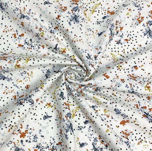 Baumwolle - Windblown - navy - Wallflower - Cotton and Steel