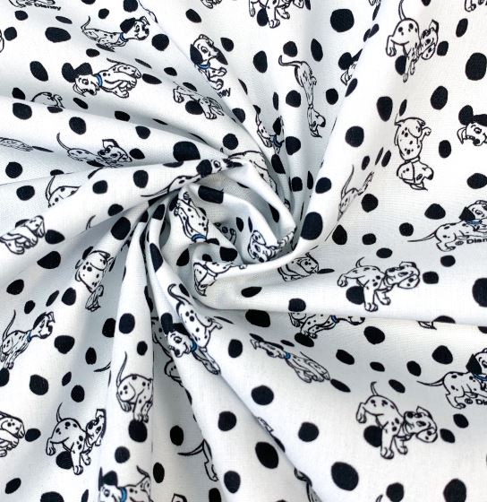 Baumwolle Disney Dalmatiner weiß