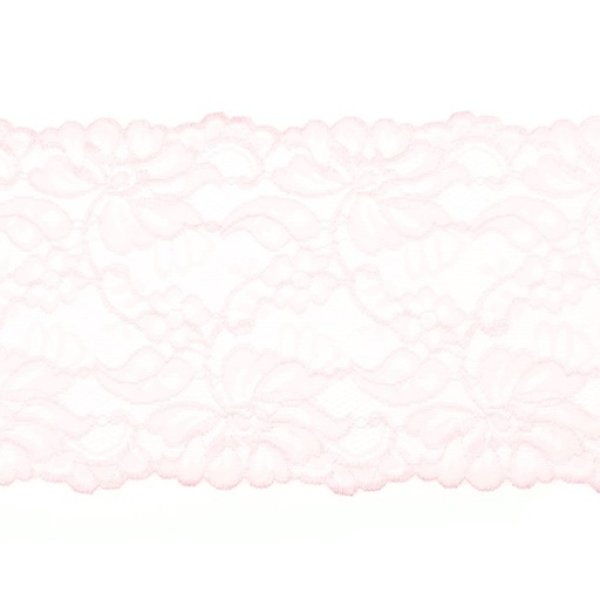 Spitzen Borte - elastisch - rosa