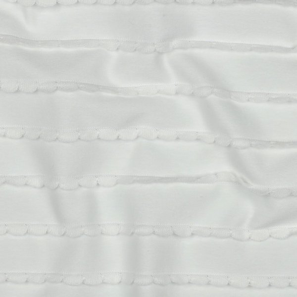 Jersey - Ruffles - ecru